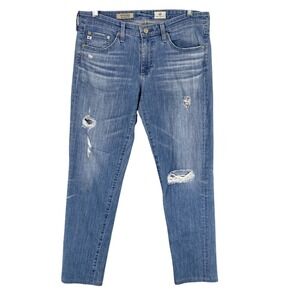 Adriano Goldschmied‎ The Stevie Ankle Slim Straight Blue Denim Jeans Womens 29